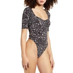 Anthropologie NWT Leith thong bodysuit XXS